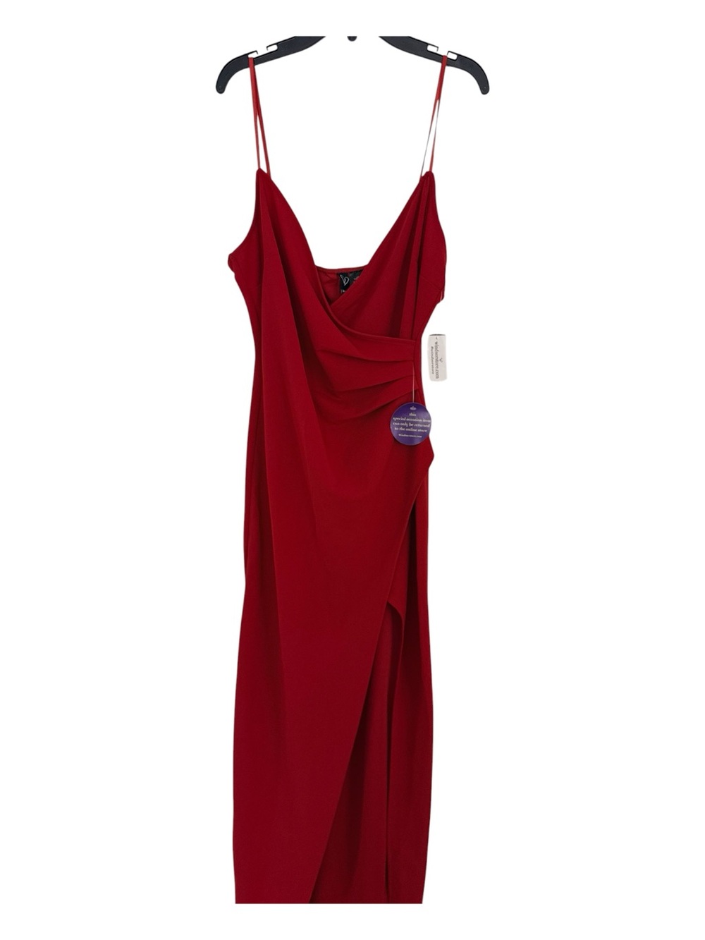 Windsor Red Draped Maxi Slip Dress